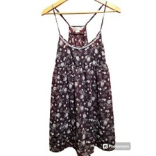 Victorias Secret Sheer Babydoll Slip Dress, Sheer, Purple, Flowers, Small, Lace