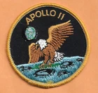 APOLLO 11 EAGLE HAS LANDED   3"  SPACE PATCH
