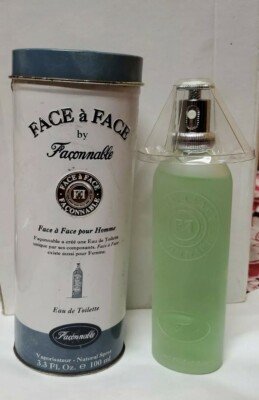FACE A FACE POUR HOMME by FACONNABLE 3.3oz EDT NATURAL SPRAY (DISCONTINUED RARE)