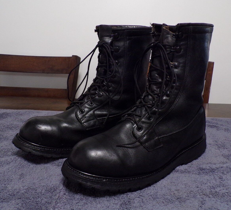 Military Combat Leather Insulated Hiking Hunting Work boots men's size 13W USA
