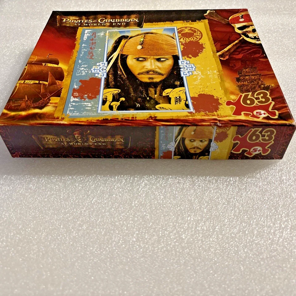Pirates of the Caribbean 2007 At World's End Jack Sparrow 63 Pc Puzzle Sealed - Image 2 of 4