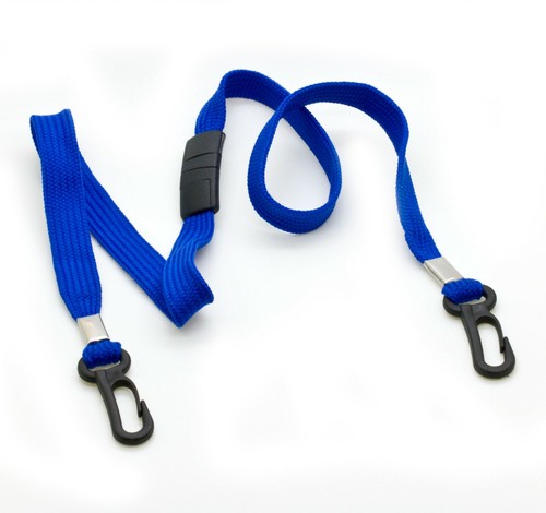 10pc Face Mask Lanyards with Safety Breakaway Clasp with Plastic J hook each end - Afbeelding 9 van 23