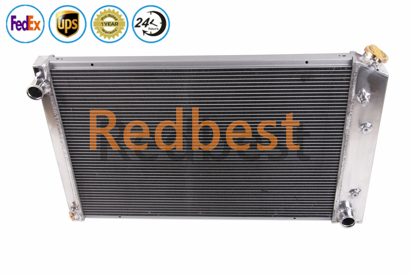 4 Row Aluminum Radiator For 73-87,84 Chevy C/K C10 C20 C30,K10 K20 GMC C15 Truck