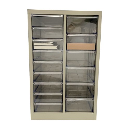 ABS Material Nine Medium and Six Large Drawer File Cabinet for Office/Nail Salon - Picture 10 of 21