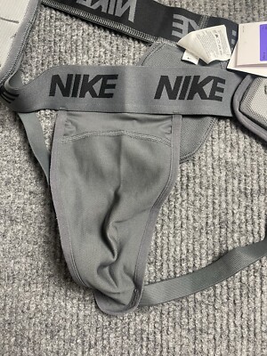 Nike Pro Hyperstrong Padded Football Men 3XL Jock Strap Gray