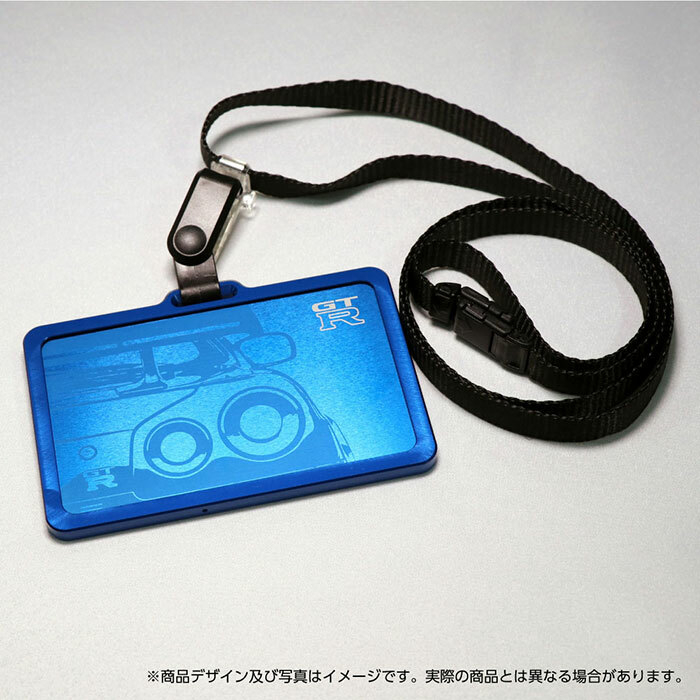 NISAN SKYLINE GT-R BNR34 DURALUMIN SHAVING ID CARD CASE GILD 