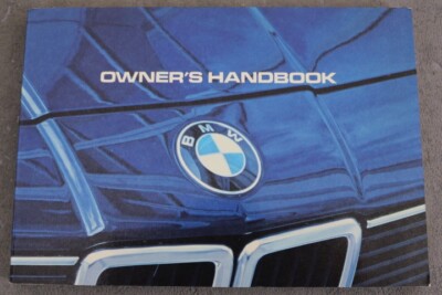 BMW 7er Owner`s Manual ''VIII 1982'' Owner`s Handbook ''Without entries'' Hanndbuch