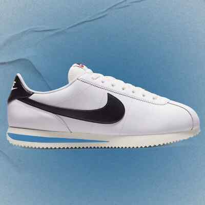 Nike Cortez '23 Shoes White Black Photo Blue Retro Sneakers DM4044-100 Mens Size
