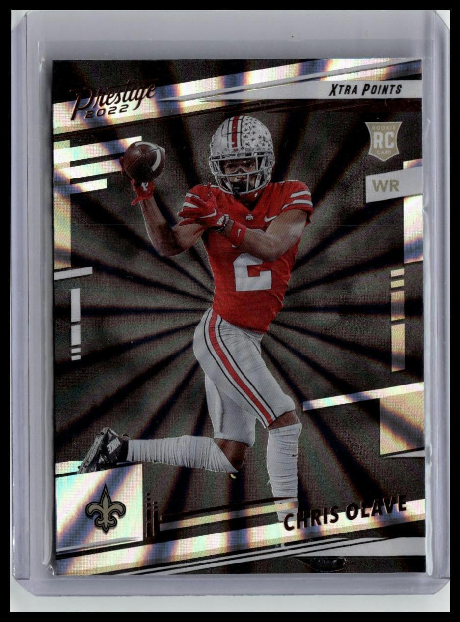 2022 Panini Prestige #310 Chris Olave Xtra Points Sunburst