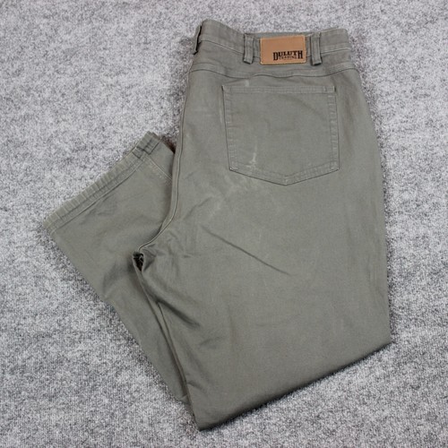 SIEHE DETAIL Duluth Hose Herren 44x28 (46X30) grau Relaxed Flex Feuerwehrhose 5 Pocket