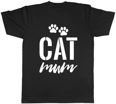 Cat Mum Damen Frauen T-Shirt Tee