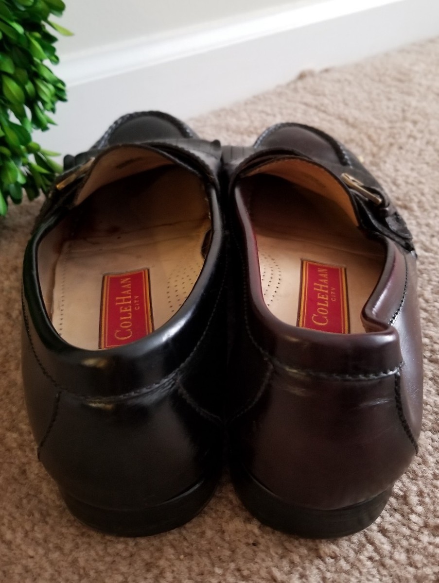 COLE HAAN City Penny Loafer Kiltie Oxfords Cordovan Leather  display picture 1