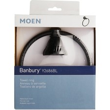 Moen Banbury 6 In. Towel Ring Matte Black
