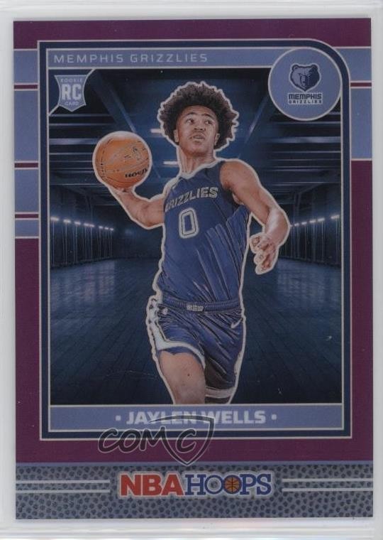 2024-25 Panini NBA Hoops Rookies Premium Purple Prizm /249 Jaylen Wells #269 2t7