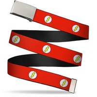 `Blank Chrome 1.5`` Bo Buckle - Flash Logo Red/White/Yellow (Us Import) Acc Neu