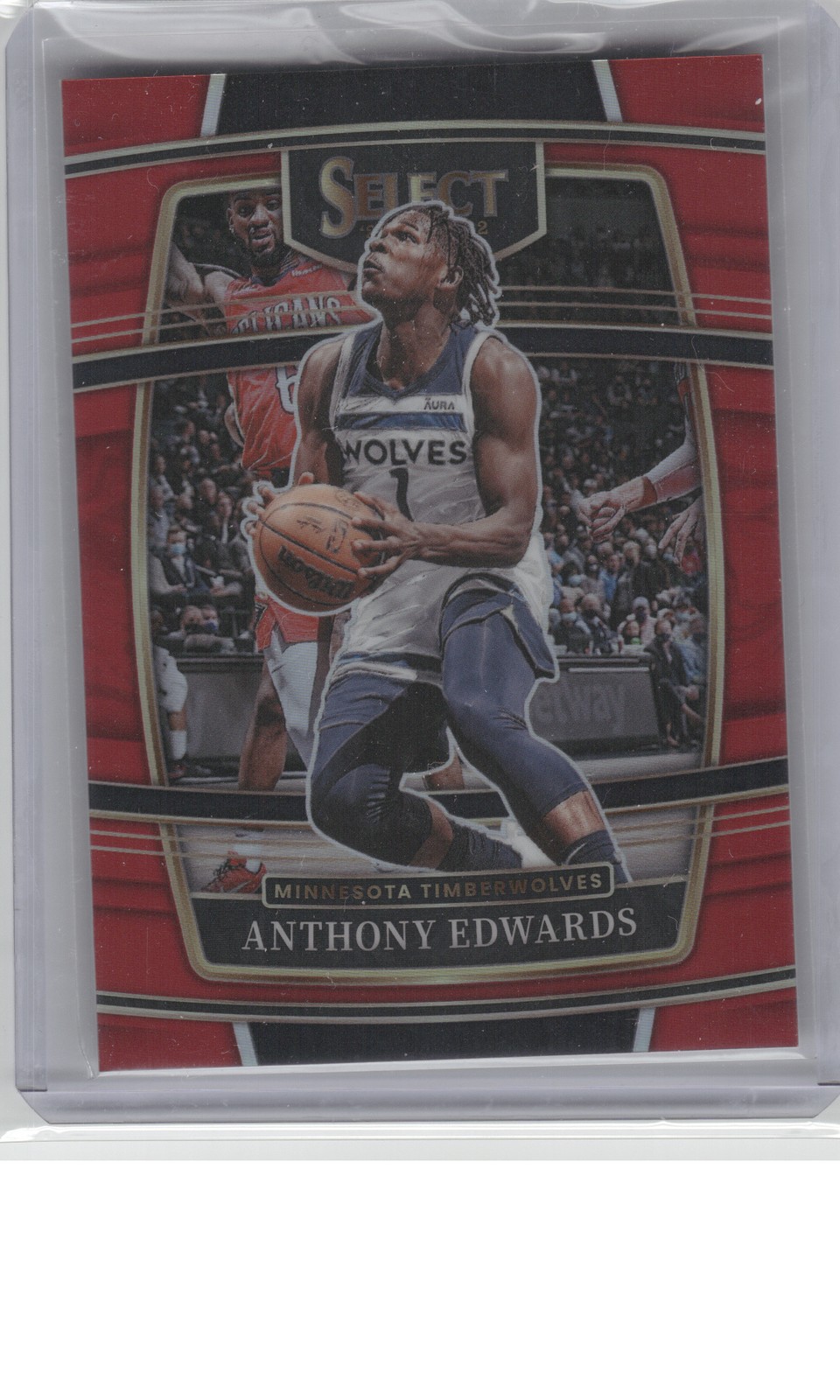 2021-22 Panini Select #49 Anthony Edwards Red Prizms #/199 B23R3C55