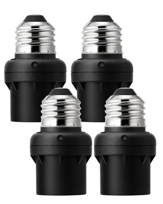 Dewenwils Light Sensor Socket Dusk to Dawn for Fixtures 4 Pack ETL Listed
