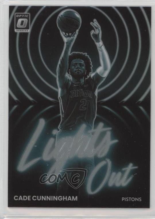 2022-23 Panini Donruss Optic Lights Out Holo Prizm Cade Cunningham #11 07qd