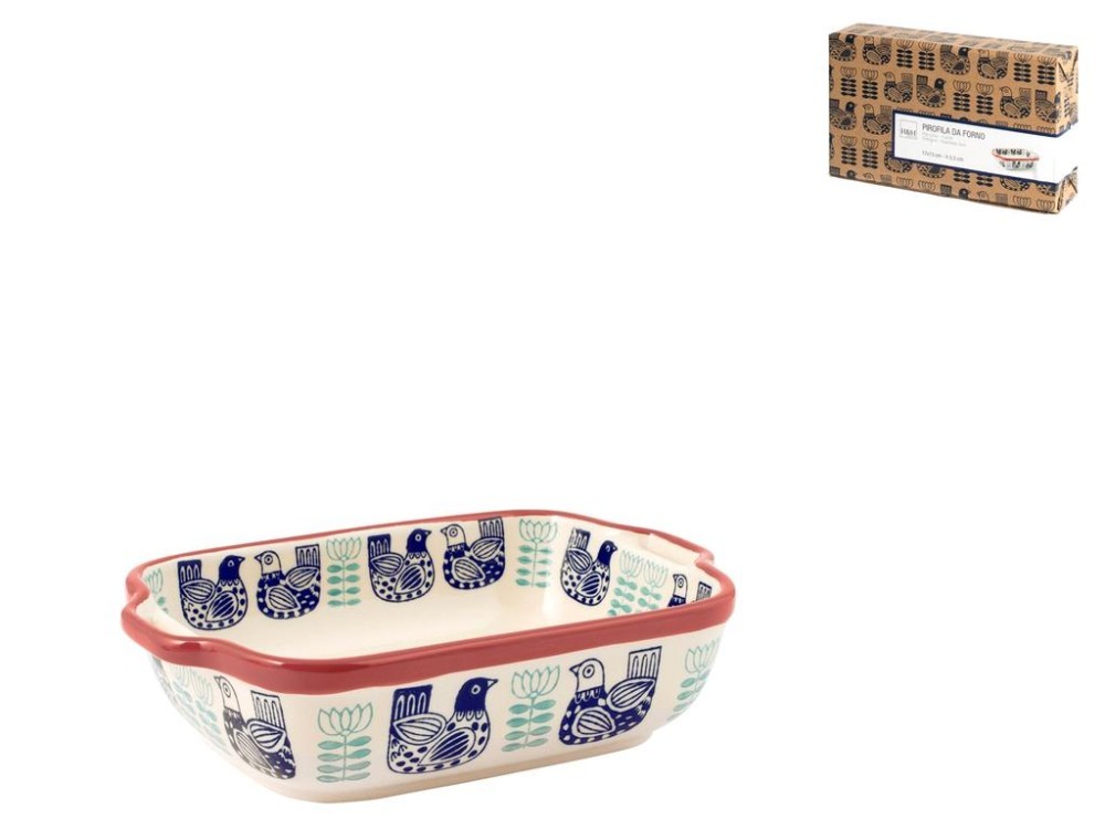 H&h Havana Baking Dish in Stoneware/Gres, Rectangular, 17x13cm
