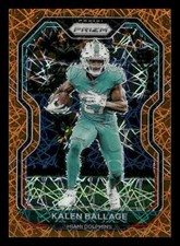 2020 Panini Prizm #14 Kalen Ballage Prizm Lazer Miami Dolphins