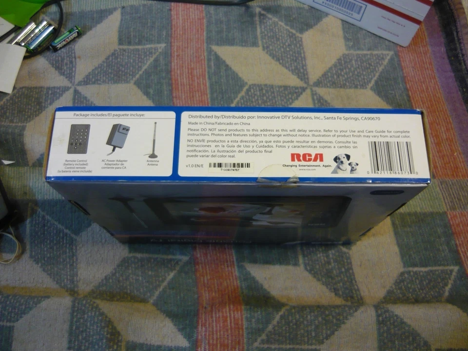 RCA RTV86073 Portable 7" Widescreen 480i HD LCD TV - Image 3 of 4