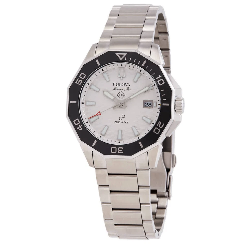 Reloj para hombre Bulova Marine Star HPQ Precisionista cuarzo esfera blanca 96B426