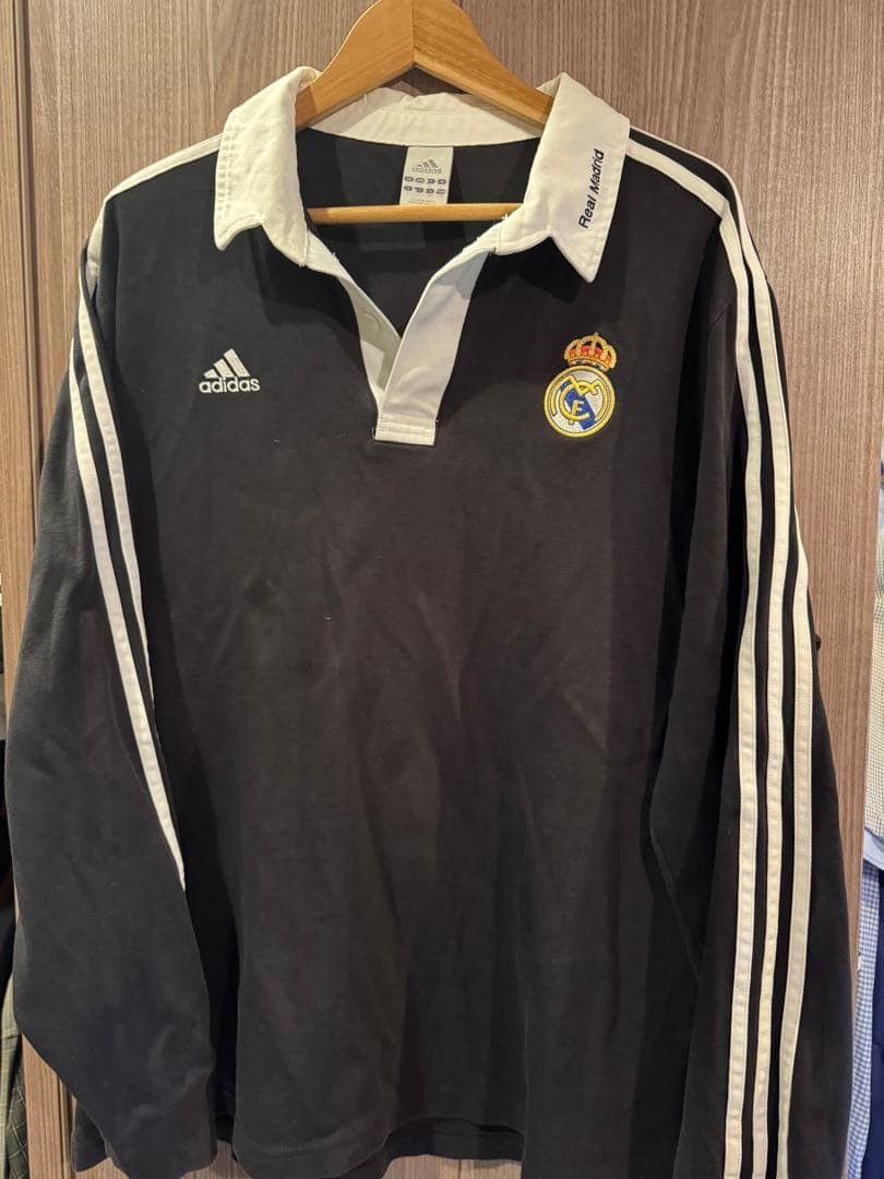 Adidas Vintage La Liga Madrid Rugby Camisa Edición Limitada Hombre Tops, popular br