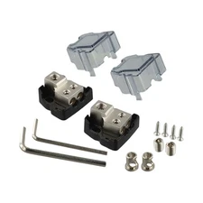 1 In 2 Out Zinc Alloy Power Distribution Block for Your Vehicle's Audio Needs