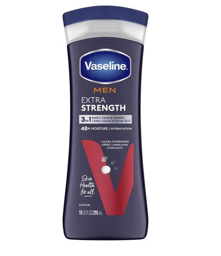 Vaseline Men Deep Healing Extra Strength Body & Face Lotion 10 oz