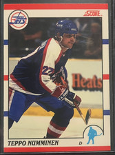 1990 SCORE #176 TEPPO NUMMINEN ROOKIE CARD. rookie card picture