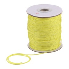 1.5mm Nylon Satin Cord 150 Yards Bracelet String Beading Thread, Yellow