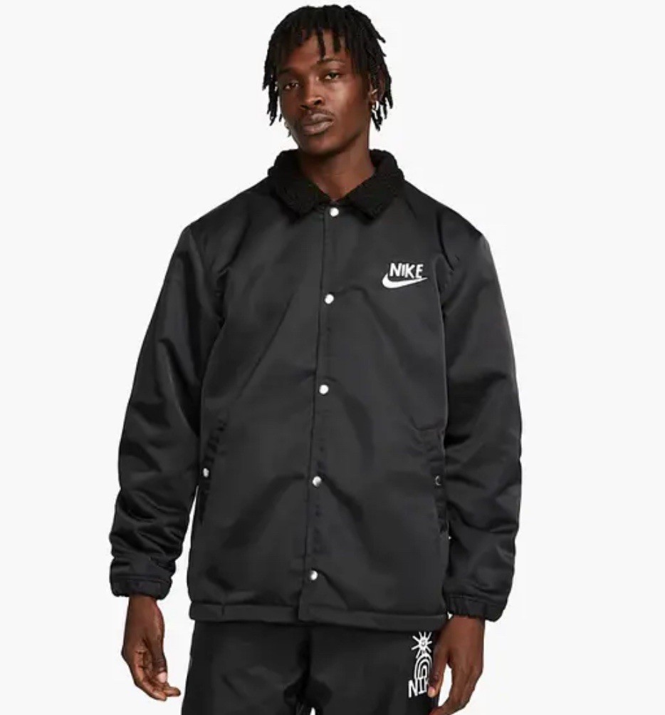 SACAI X NIKE Giacca Coach Nike Reversibile Foderata Have A Nike Day DQ4191 010 Unisex Media Nera