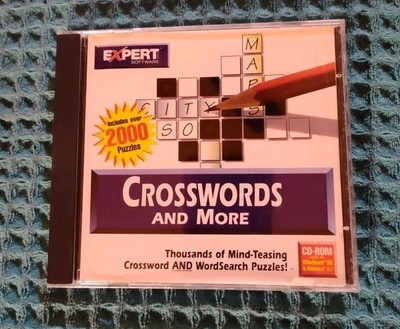 CROSSWORDS & MORE,CD-ROM. 1997. EXPERT SOFTWARE, Vintage PC Game, Rare 90s