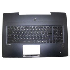 Dark-Blue PalmRest UK Backlit Black Keyboard For MSI GS72 6QC 6QD 6QE