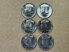 2021 2022 2023 P&D Kennedy Half Dollar Uncirculated 6 Coins 3 Years 50c