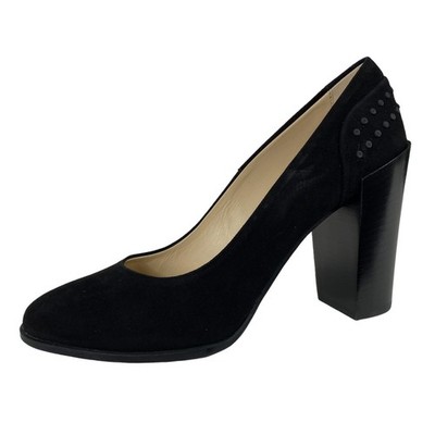 F29 decollete donna TOD'S suede black shoes women