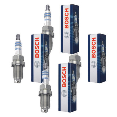 4x Zündkerze BOSCH 0 242 229 799 für Mercedes-Benz SL