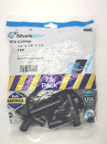SharkBite 3/4 in. PEX Barb Plastic Tee Fitting (25-Pack) Sealed!!