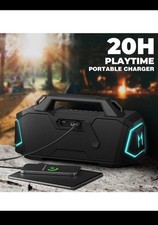 MusiBaby M1 Bluetooth Speaker,Wireless Speakers with Subwoofer,IPX6 Waterproof