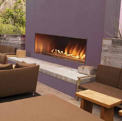 Empire Outdoor Stainless Steel Linear Fireplace 60'' Propane OLL60FP12SP