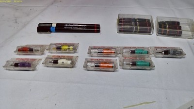 rOtring 2000 Isograph Technical Pen Lot Nibs 0.13 to 2.0mm Parts/Untested