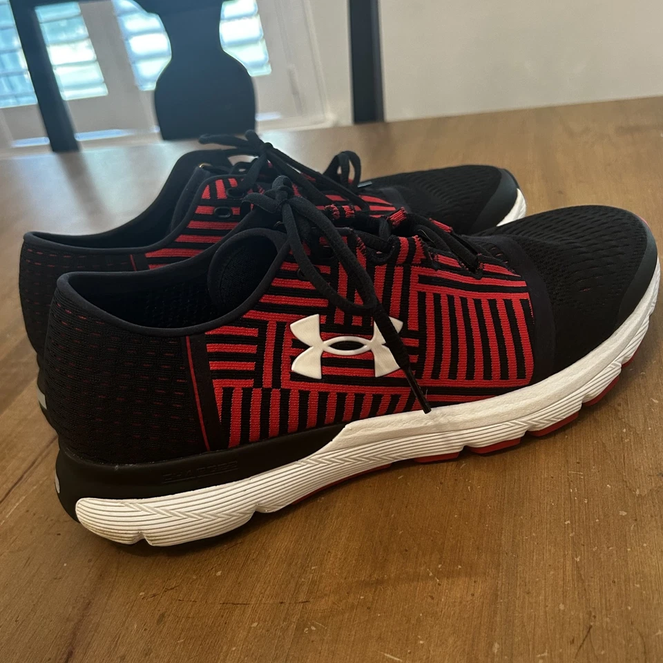 Under Armour Speedform Gemini 3 Zapatos Para Hombre Talla 12.5 Negro Rojo Correr Atlético Foto 2 de 4