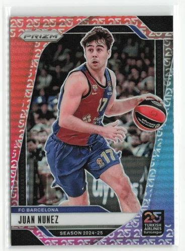 2024-25 Prizm Euroleague Juan Nunez #189 25th Anniversary