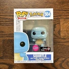 Pokemon Squirtle (Flocked) Funko POP! #504  GameStop Exclusive GS Games