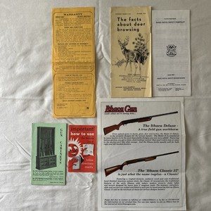 Vintage Ithaca Brochure, Hunting Advertisements & Guides - Michigan 1960 & 1991