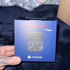 MOTOROLA Moto Buds ANC Bluetooth Earbuds Sound by BOSE, Forest Gray - NEW