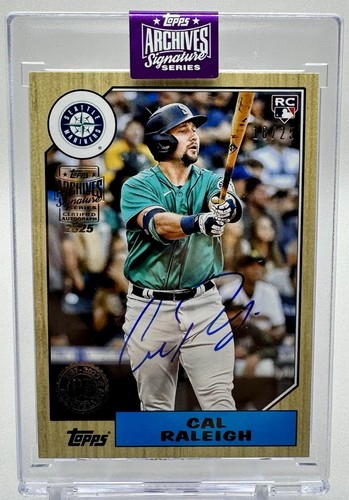 Cal Raleigh 2025 Topps Archives Signature Series card