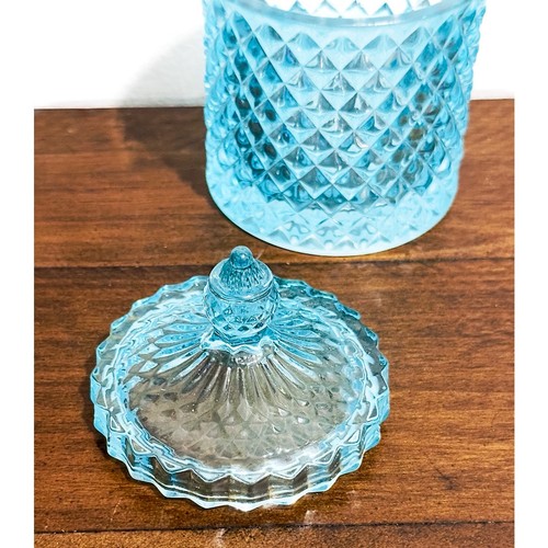 NWT: Likó Home Design - Turquoise, Translucent, Italian Glass, Apothecary Jar - Picture 6 of 6