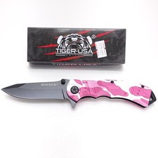 TIGER-USA Spring Assisted Open Pocket Knife 1065 German Surgical Steel