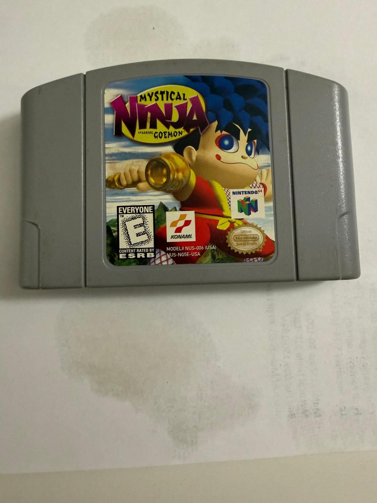 Mystical Ninja Starring Goemon (Nintendo 64 N64)  Authentic - Tested - Cart Only